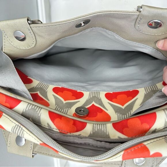 PPB Petunia Pickle Bottom Glazed Sashay Satchel Brittany Blooms diaper bag. - Picture 7 of 9